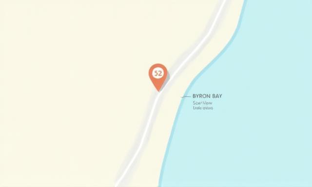 Static map showing location at 52 Seaview Terrace, Byron Bay